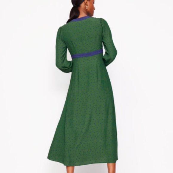 NWT Boden Imelda eco Polka dot Midi dress - Picture 3 of 16